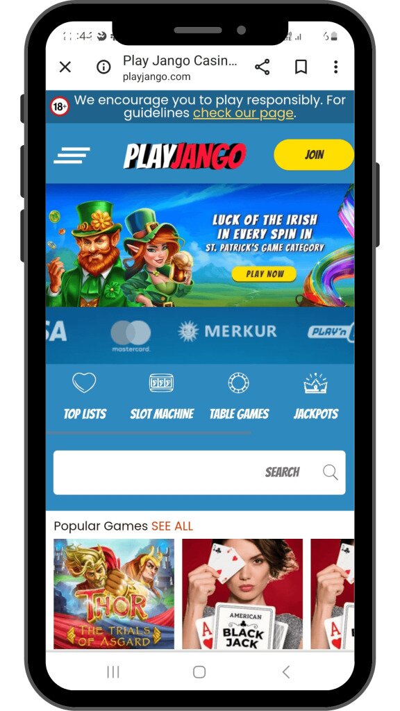 Must play slot games at Playjango