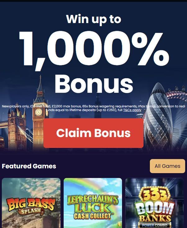 Great Britain Casino - Welcome Bonus