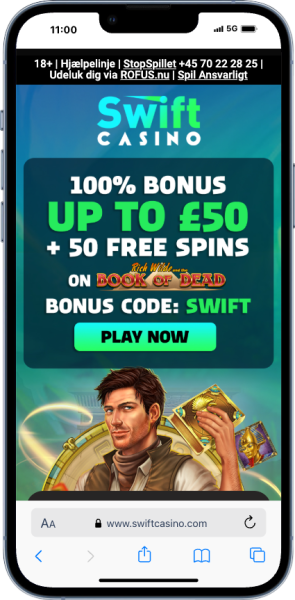 Swift casino phone screenshot